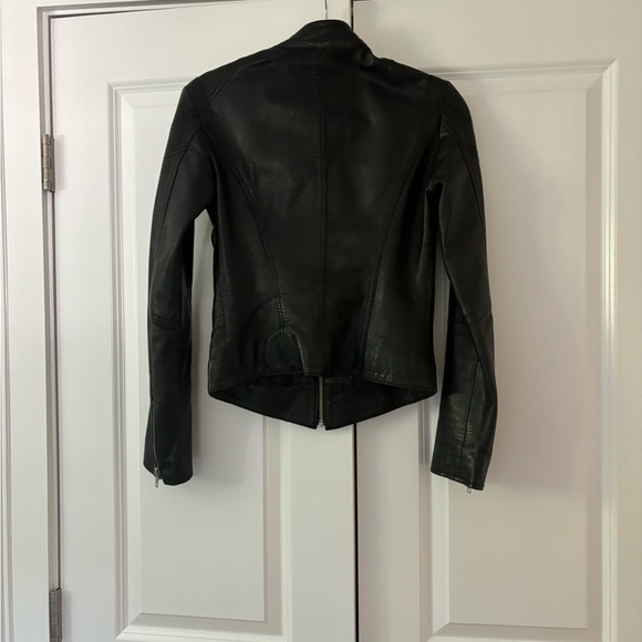 LADIES WOMENS GENUINE BLACK LEATHER CARRIE HOXTON BIKER MOTORCYCLE JACKET 8 - Picture 7 of 14